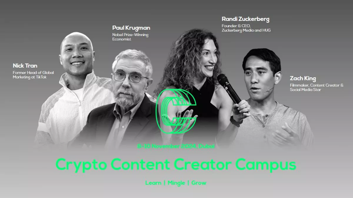 Crypto Content Creator Campus in Dubai from November 8 to 10