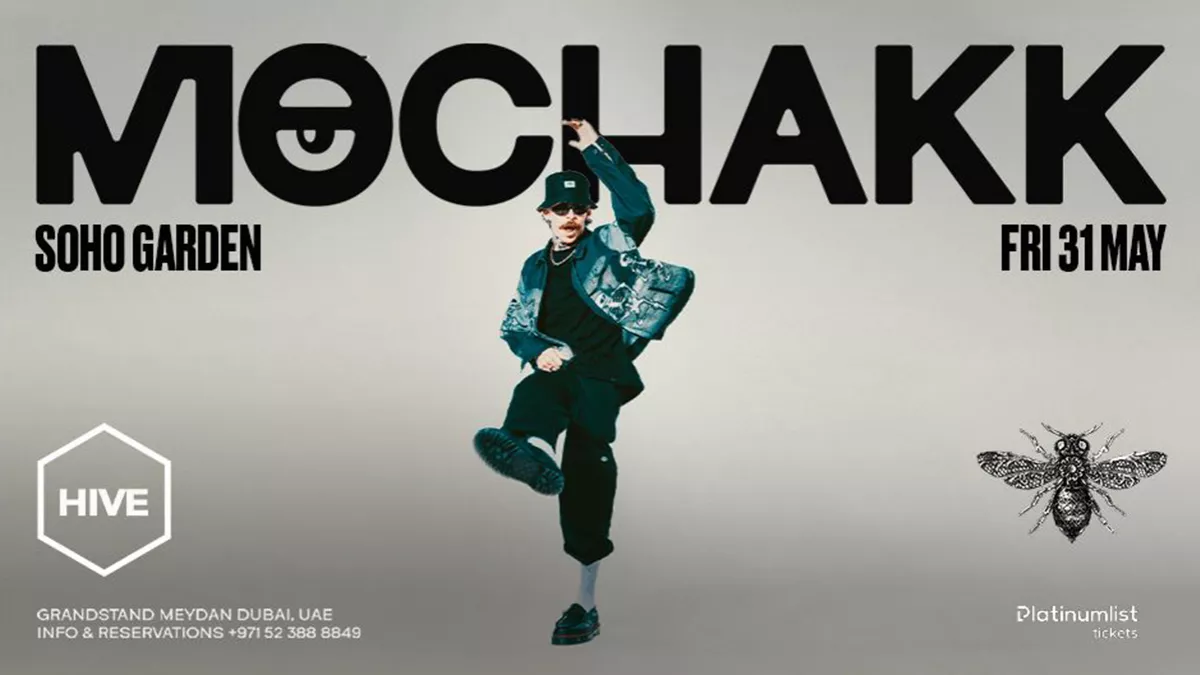 Brazilian sensation Mochakk takes center stage at Hive Soho Garden Meydan on May 31