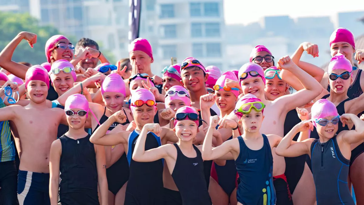 IGNITE Pink is Punk Swim Run at Anantara The Palm Dubai Resort on October 5