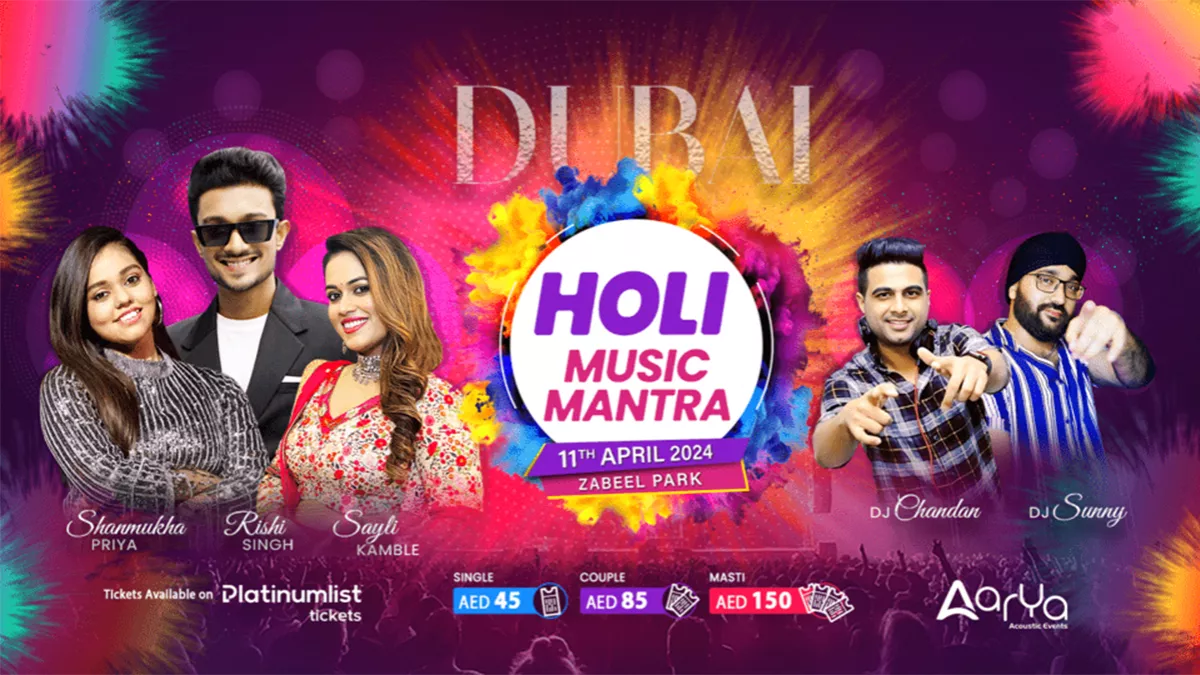 Zabeel Park Amphitheater Hosts Holi Music Mantra Event, Dubai