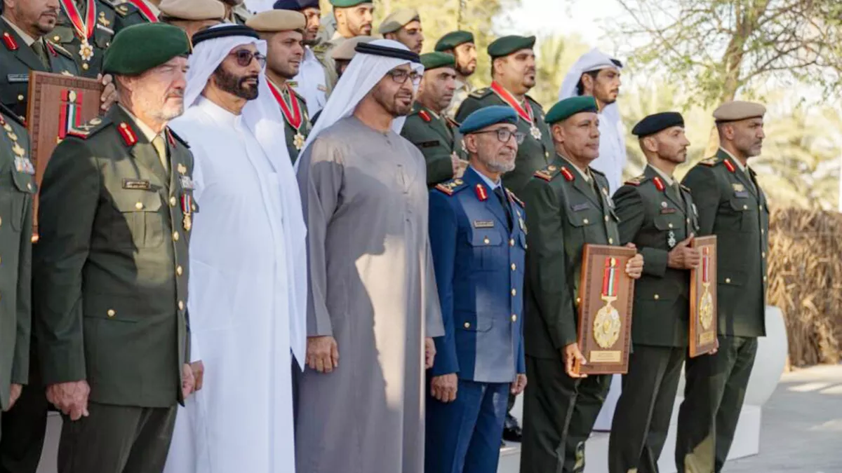 The UAE President attended the celebration marking the 47th anniversary of the unification of the armed forces