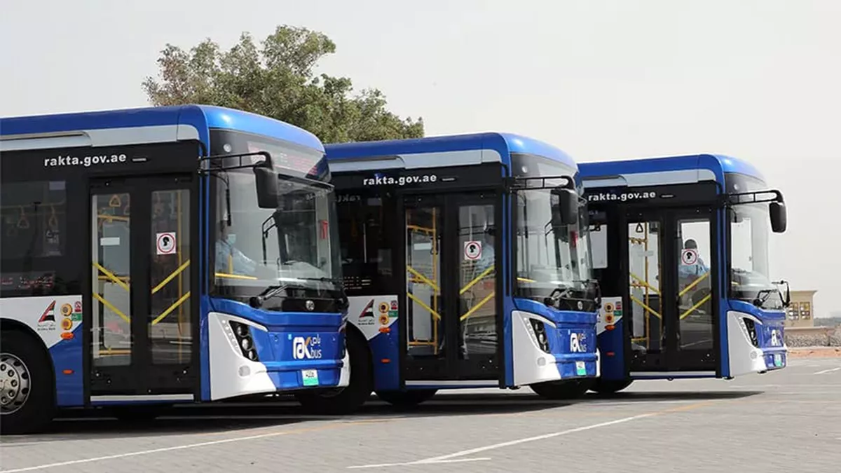 Free public bus service were provided to residents in the emirates of Ras Al Khaimah