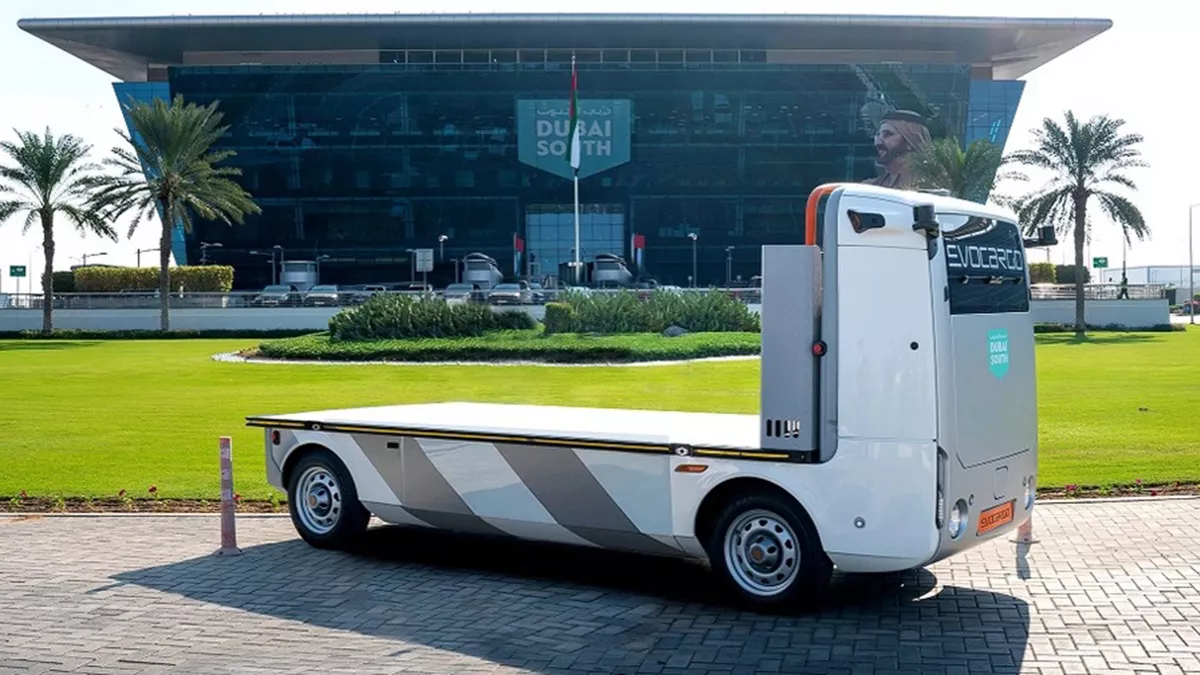 Dubai South announced the successful trial of its first driverless lorries 