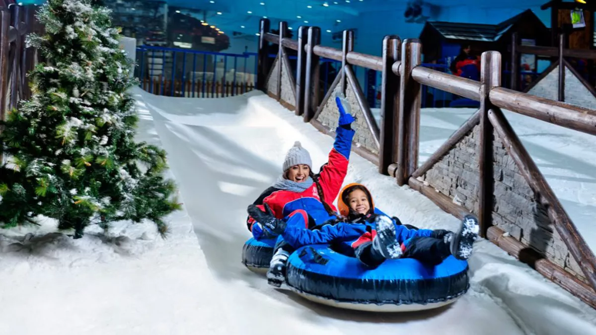 Wander to these places for snow packed playful moments and Christmas glitterings