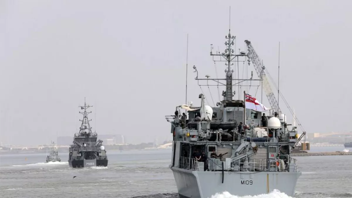 First batch of naval vessels arrived at Adnec Marina to take part in NAVDEX 2023