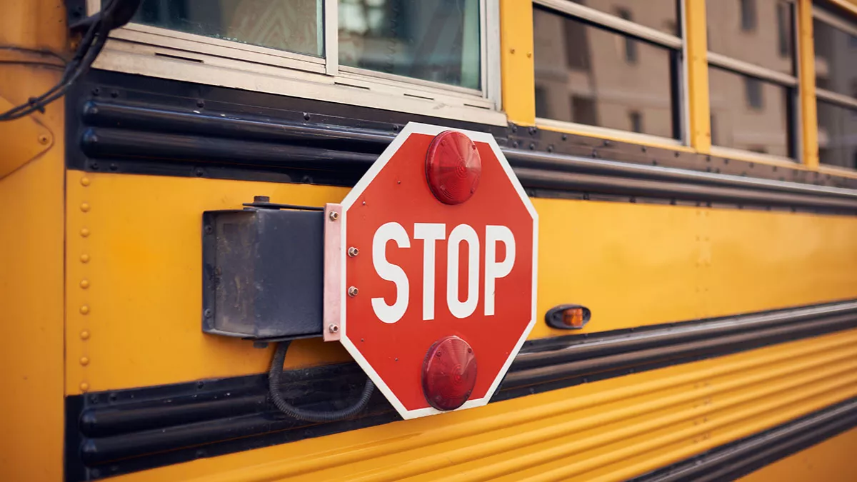 Motorists who ignore the 'stop' signs of school buses are fined Dh1,000 and ten black points