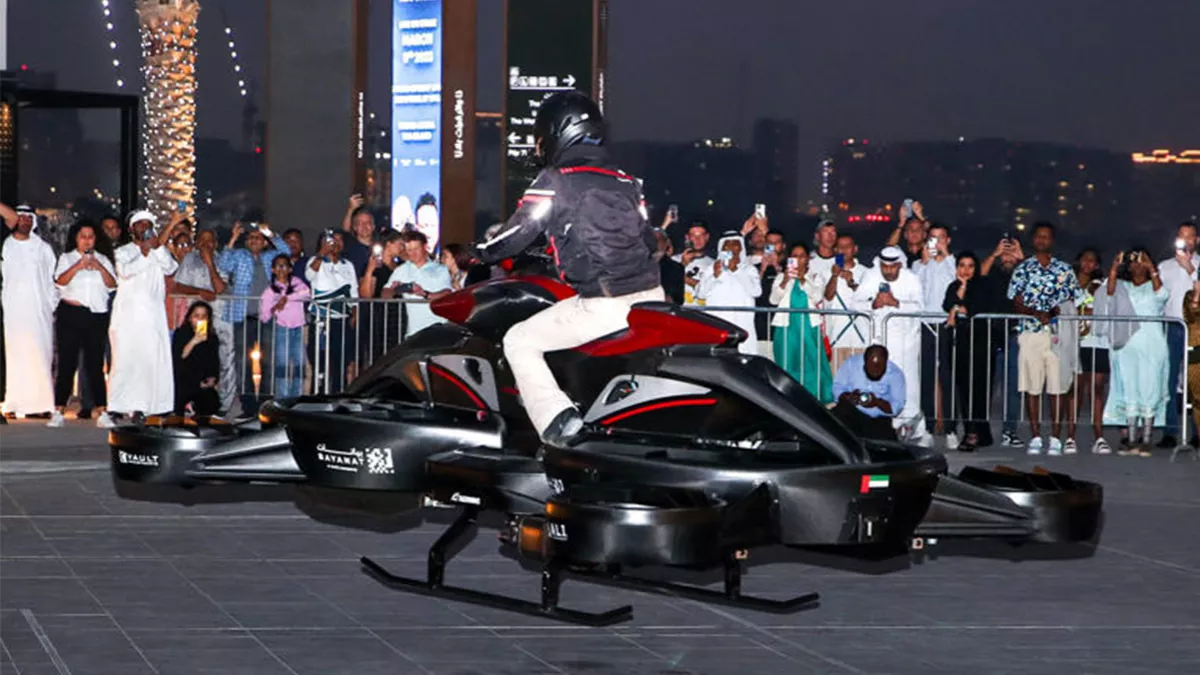 Futuristic flying bike unveiled in Abu Dhabi to deliver life-saving support in crucial rescue operations