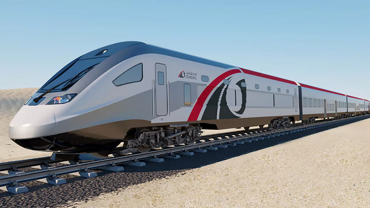 Etihad Rail announced that travel from Abu Dhabi to Dubai will take 57 minutes