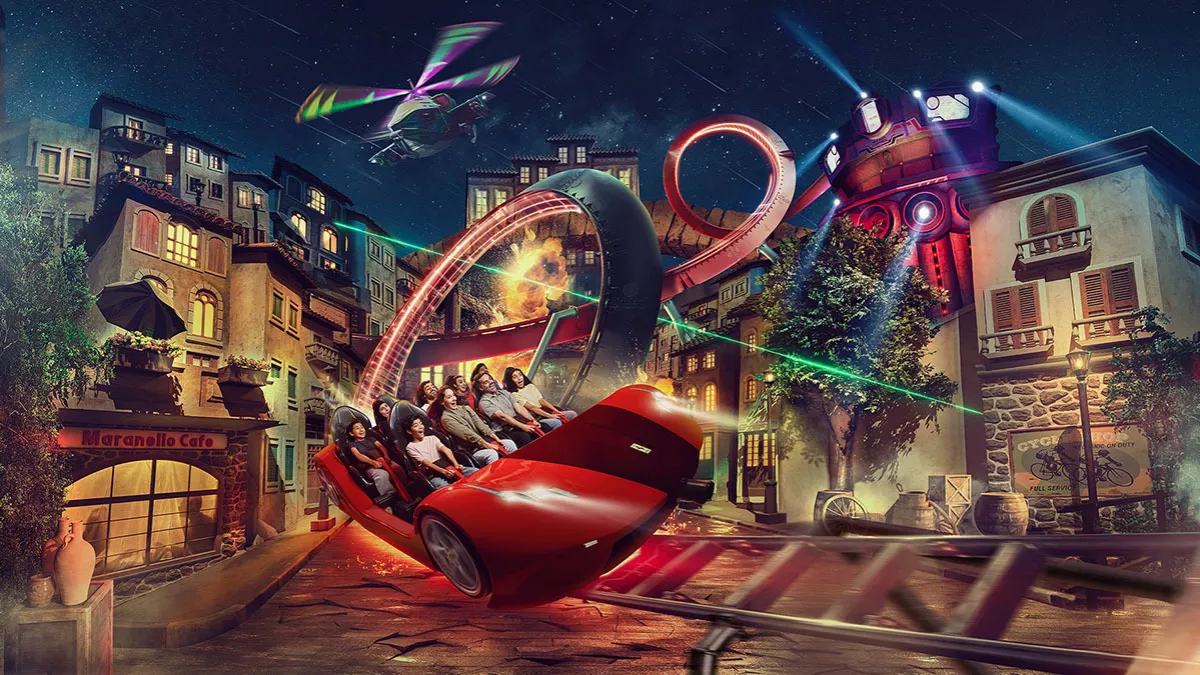 Mission Ferrari, the world’s most immersive mega-coaster joins Ferrari World Abu Dhabi’s lineup of attractions