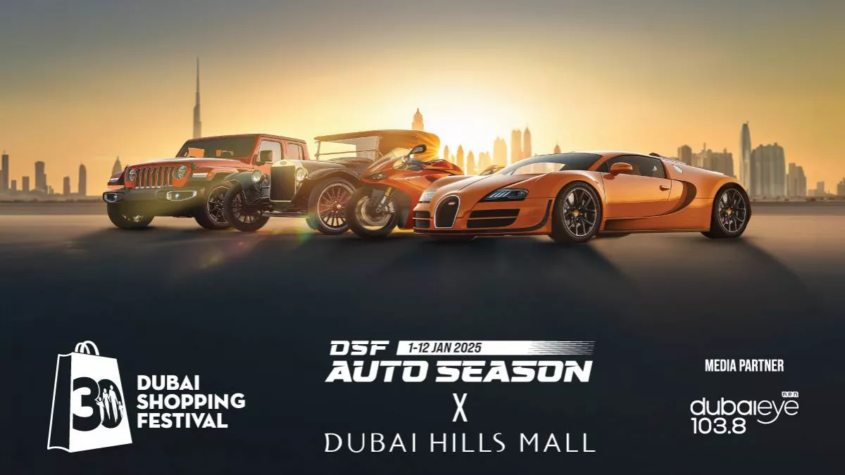 Dubai Hills Mall Car Showcase displays over 90 vehicles from classics to contemporary models