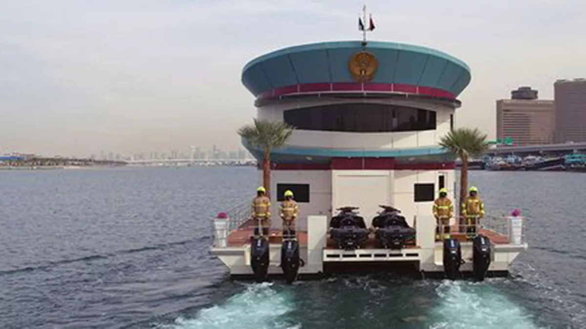 World's first sustainable sea-based fire station launched by  Dubai Civil Defense 