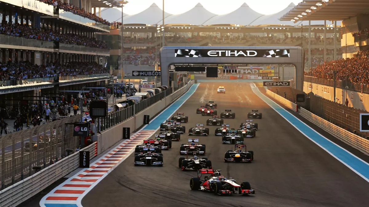 Formula 1 fans can take advantage of a free shuttle bus to Yas Island