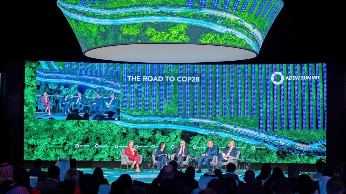 The next edition of the Abu Dhabi Sustainability Week will be held at the 2023 United Nations Climate Change Conference - COP28