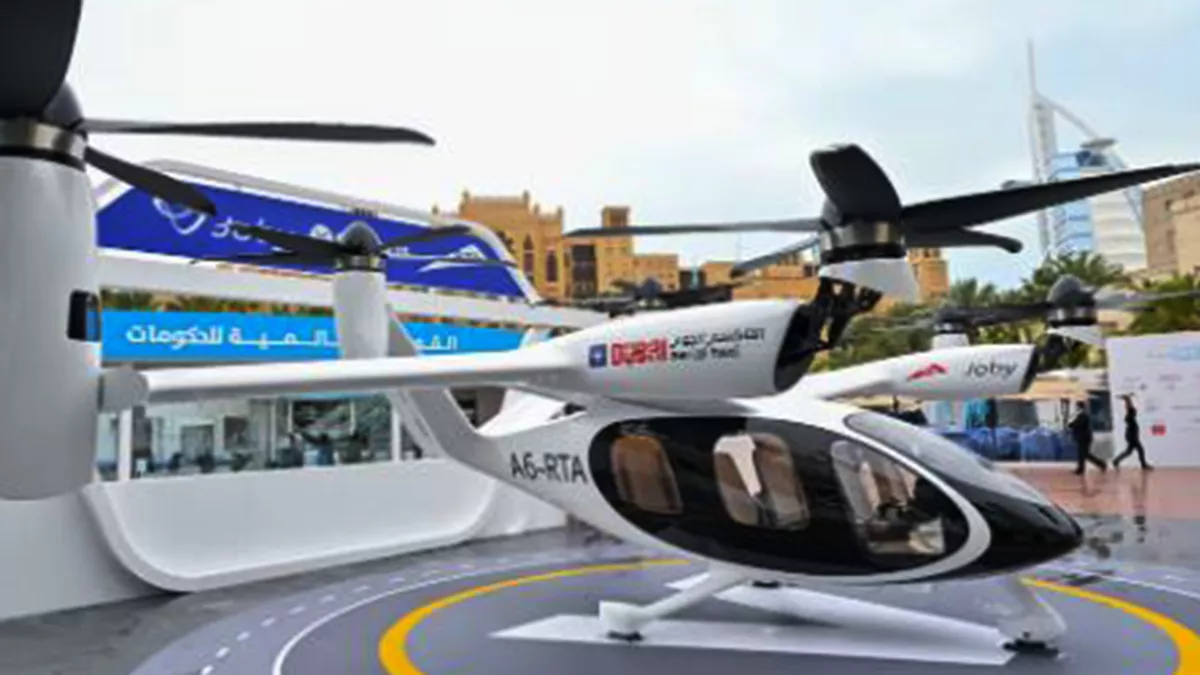 Dubai flying taxis arriving by the end of next year will take off from four key points in the city 