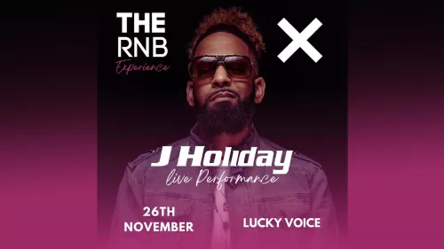 R&B superstar J Holiday is performing on November 26