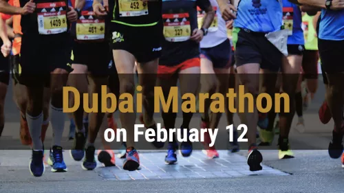 22nd edition of Dubai Marathon will be held at Expo City Dubai on 12 February