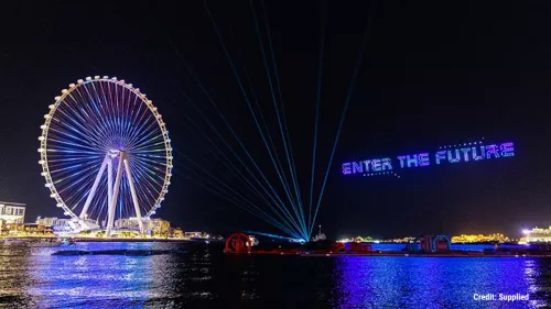 Amazing display featuring 1,000 drones lighting up the skies from December 6 to January 12