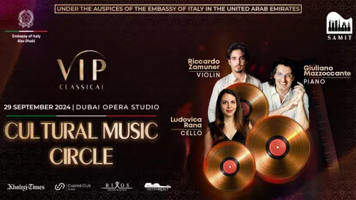 Enjoy musical excellence by three maestros at VIP Classical - Cultural Music Circle on September 29