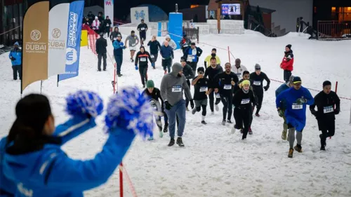 Dubai snow run: The event attracted 600 running enthusiasts from more than 55 nationalities 