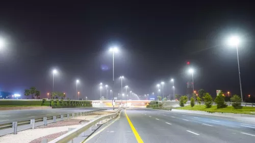 Eco-friendly LED lighting to illuminate the roads in Dubai heading to the airport