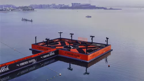 Floating football pitch - The Fearless Arena Palm Jumeirah launched by PUMA