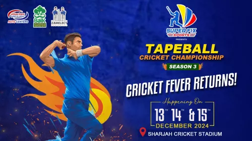 Sharjah Stadium will host the third edition of Superfix Tape Ball Cricket Championship in December