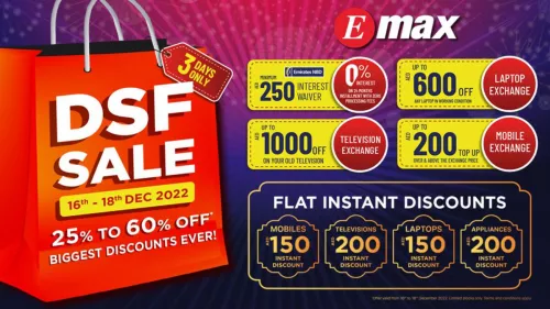 3-day DSF sale at Emax