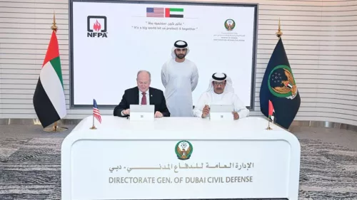 Dubai Civil Defence signs a collaboration agreement with the US-headquartered National Fire Protection Association 