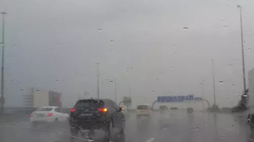 Storms lashed parts of the UAE last evening, causing floods on roads 