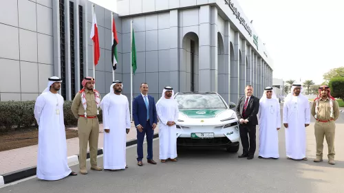 Dubai Police added the luxurious electric vehicle 'Lotus Eletre R' to its fleet of tourist patrol cars