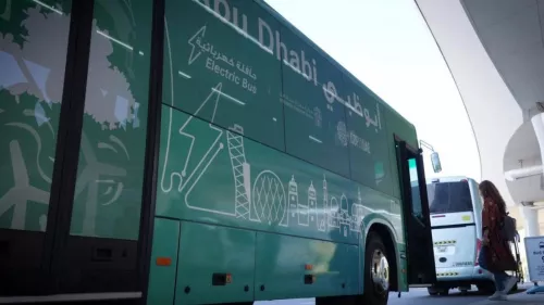 Electric and hydrogen-powered buses will start operating for the first time in Abu Dhabi next month