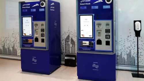 Dubai RTA’s smart kiosk provides 28 different types of vehicle-related digital services 