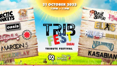 Trib Fest Dubai 2023 will take place on 21st October at the open-air venue of iconic Sevens Stadium