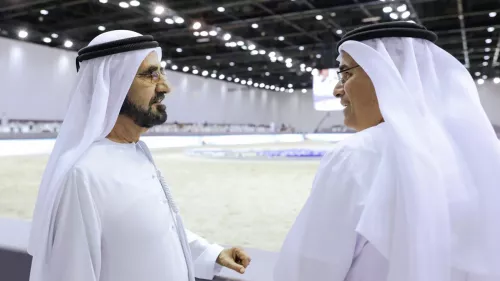 Ruler of Dubai attended the 20th Dubai International Arabian Horse Championship